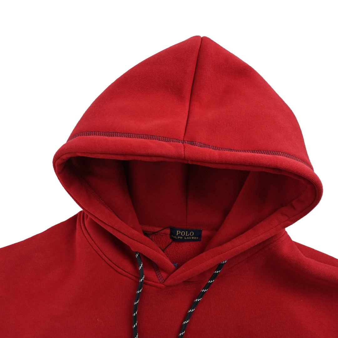 Embroidered small logo stitching hoodie