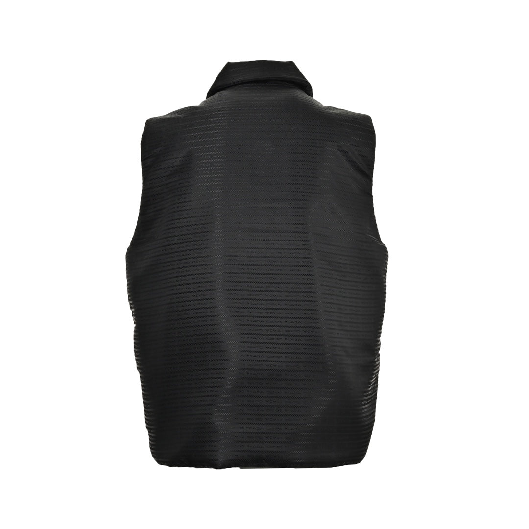 Triangle logo jacquard cotton vest