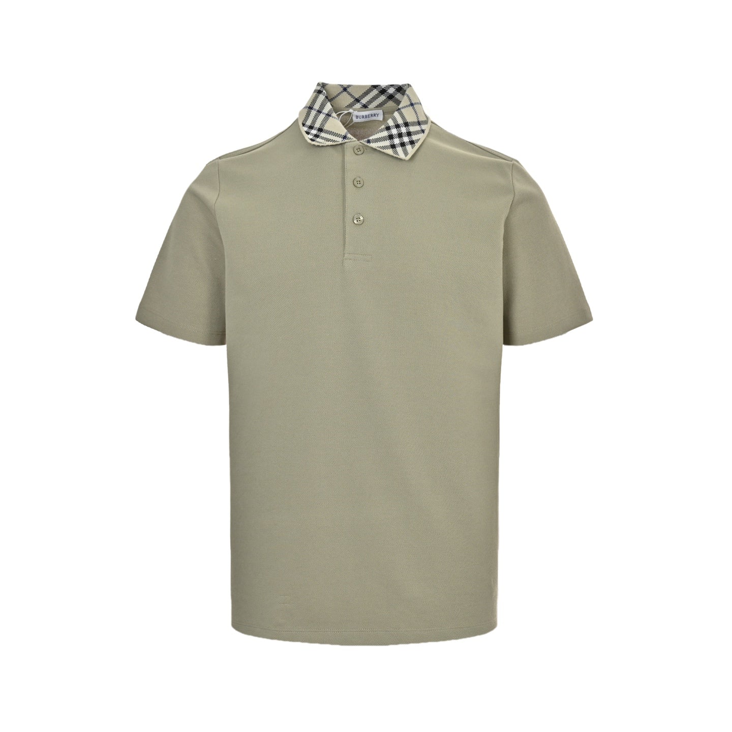 Polo short sleeves with check collar