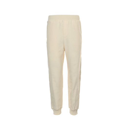 Embroidered wool suit trousers