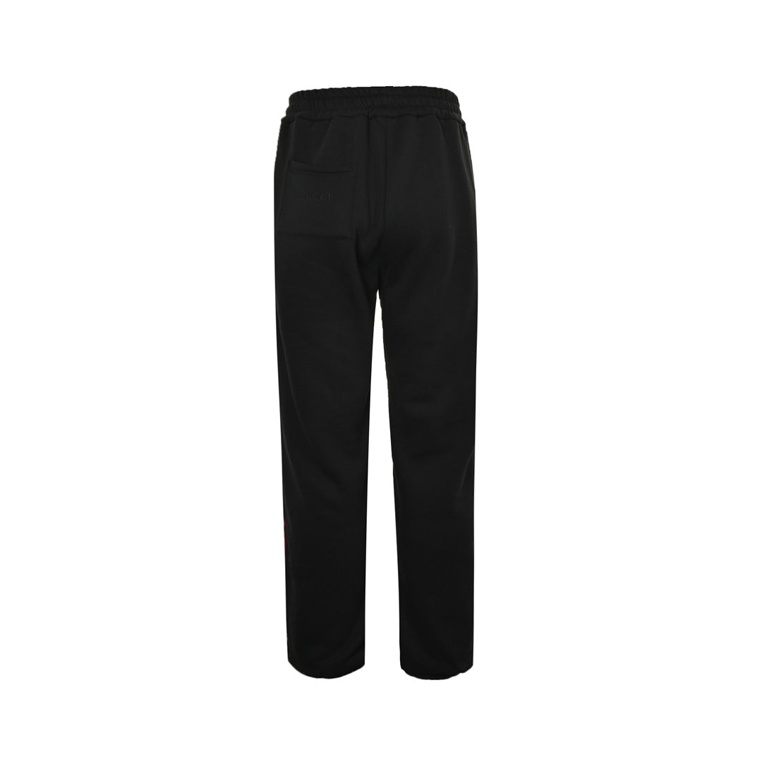 Black webbing suit trousers