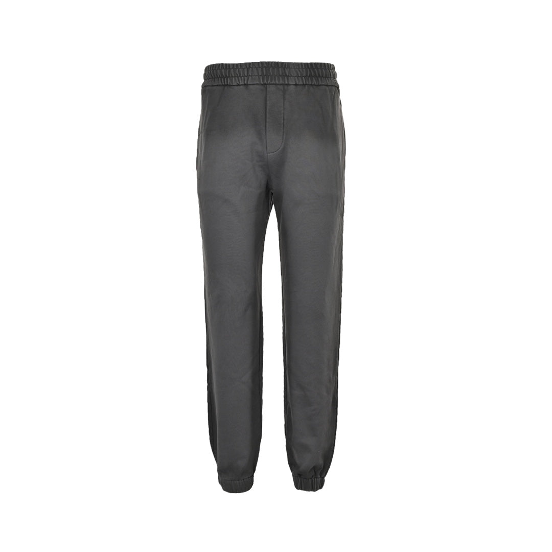 Heavy Grey Distressed Washed Gradient Trousers