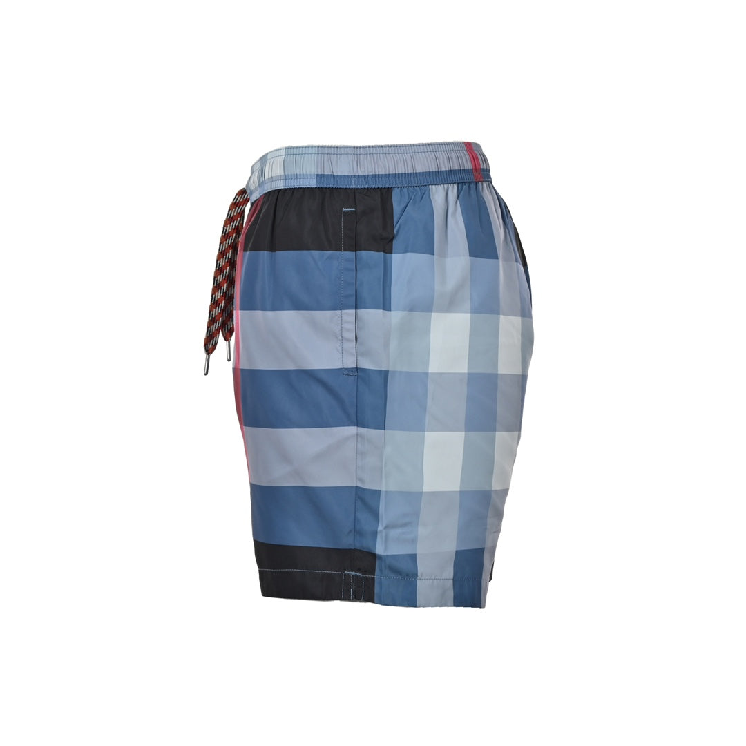 Striped Plaid Beach Shorts