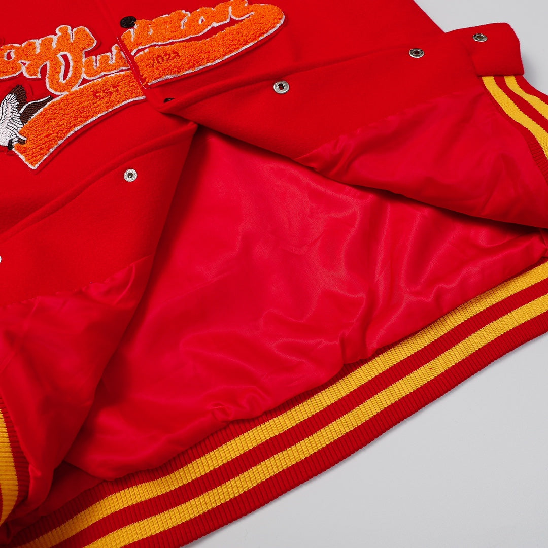 L's The 2023 Style Features A Wild Goose Red Logo Jacket