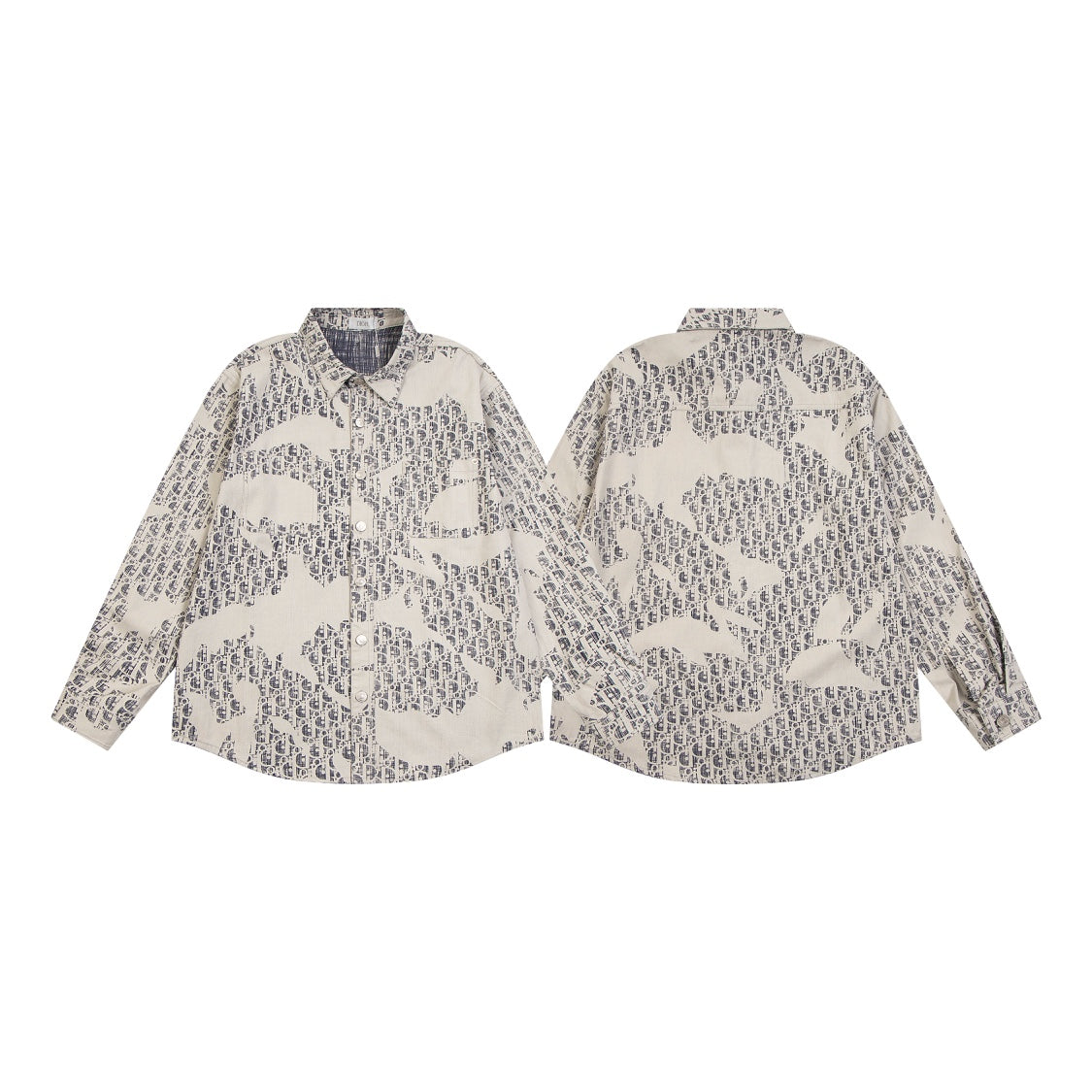 D's Black Logo Abstract Style Pattern Jacket