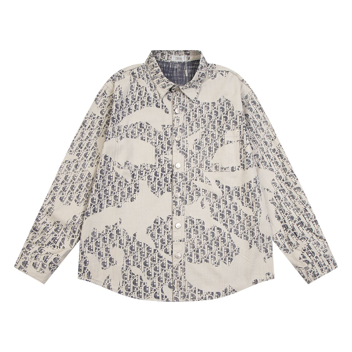 D's Black Logo Abstract Style Pattern Jacket