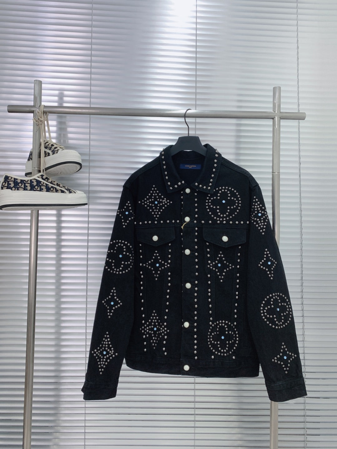 L's Pearl Pattern Logo Jacket