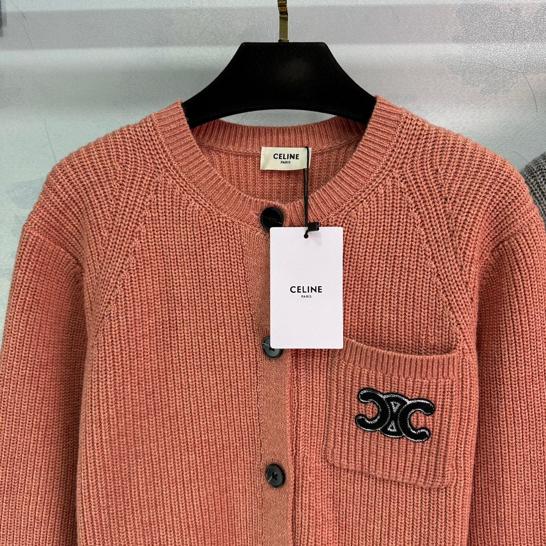 New Crewneck Logo Knit Cardigan