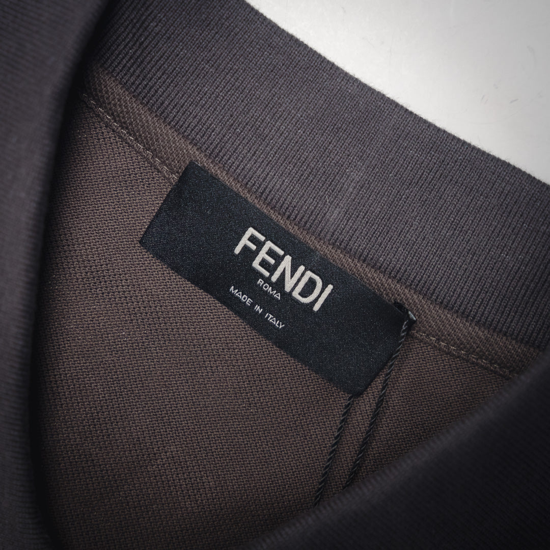 Fend embroidered polo