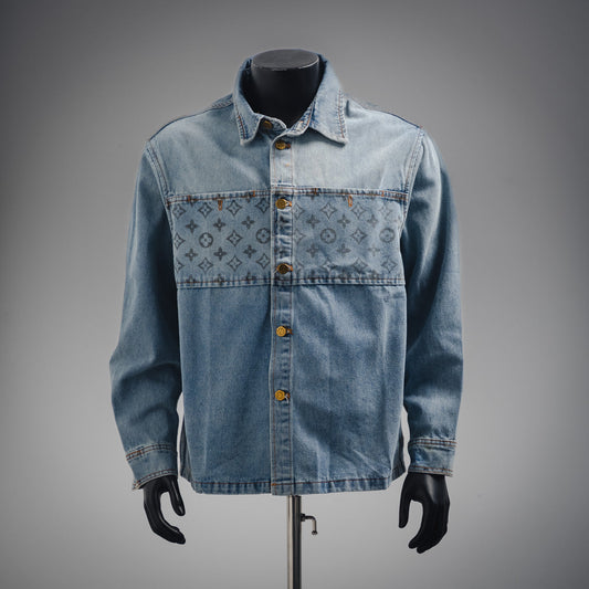 1v giant damier denim jacket