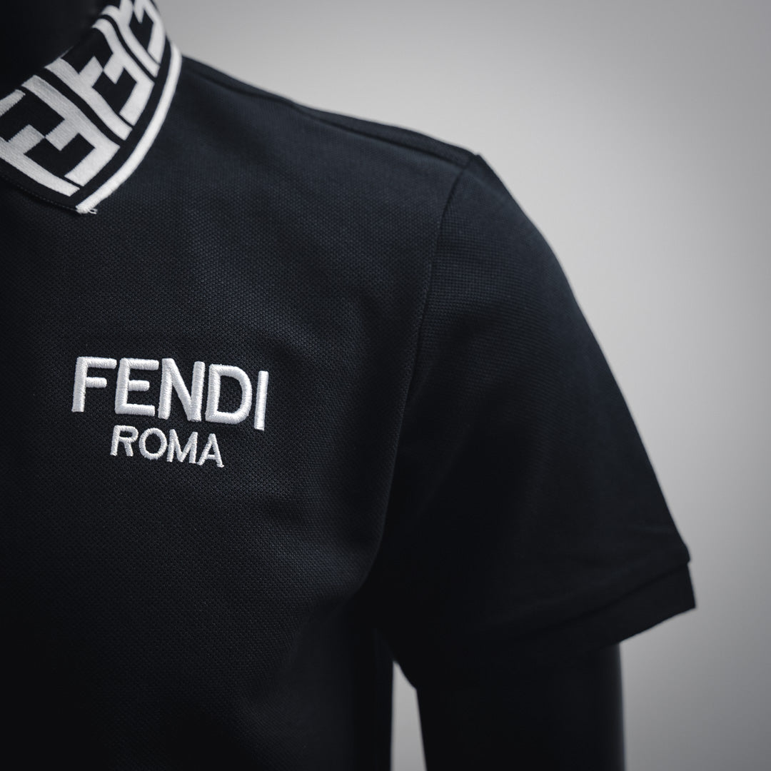 Fend 25ss embroidered polo