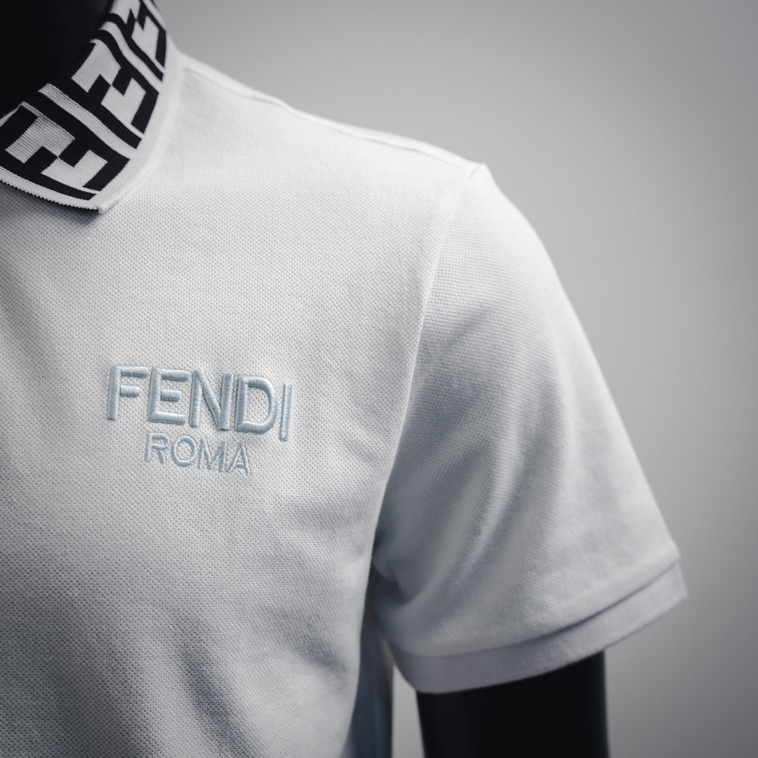 Fend 25ss embroidered polo