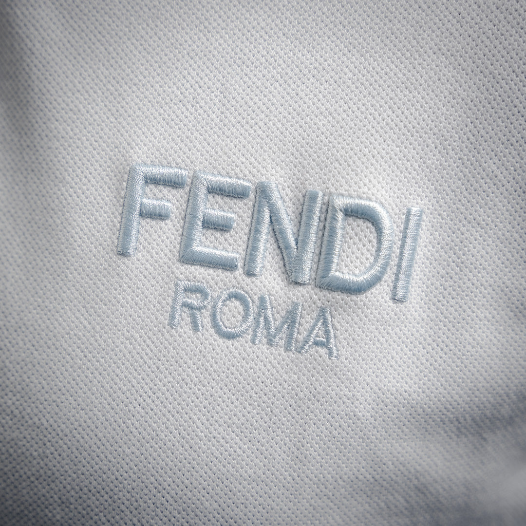 Fend 25ss embroidered polo