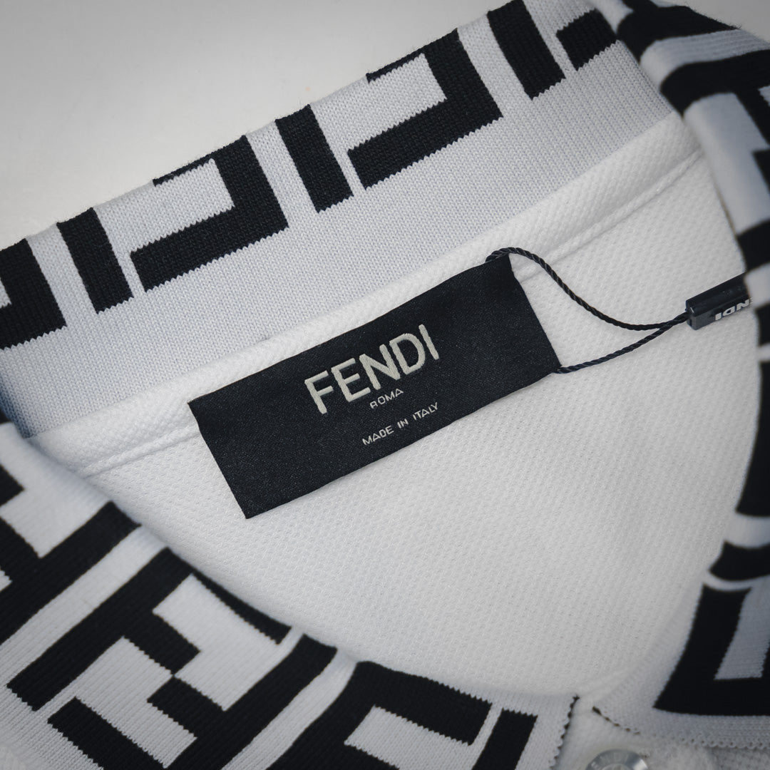 Fend 25ss embroidered polo